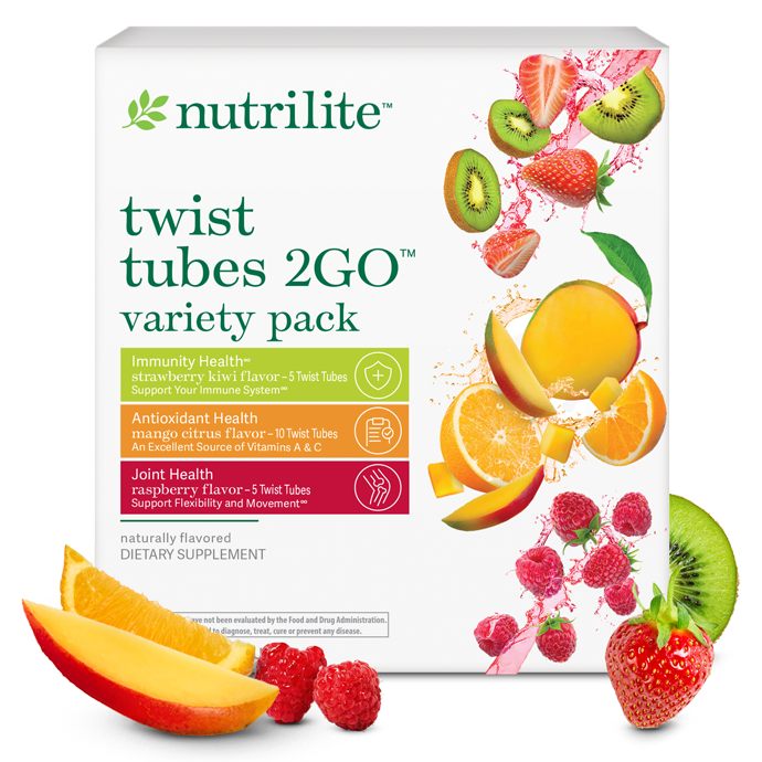Nutrilite™ Twist Tubes 2GO™ – Variety Pack (ORDER LIMIT 5)