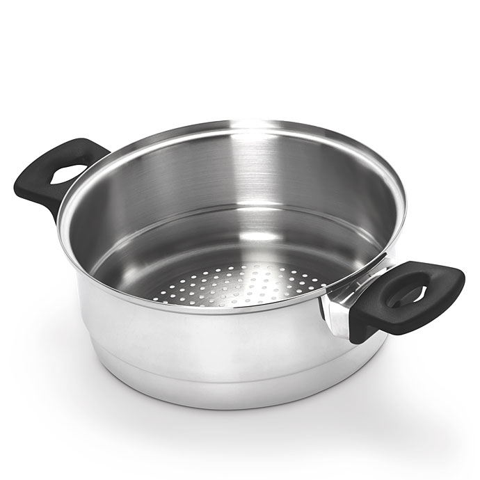 3 en 1 Olla De Presión Olla Utensilios de Cocina Set Pot Pan & 3.5 y 5 litros cesta para freír 