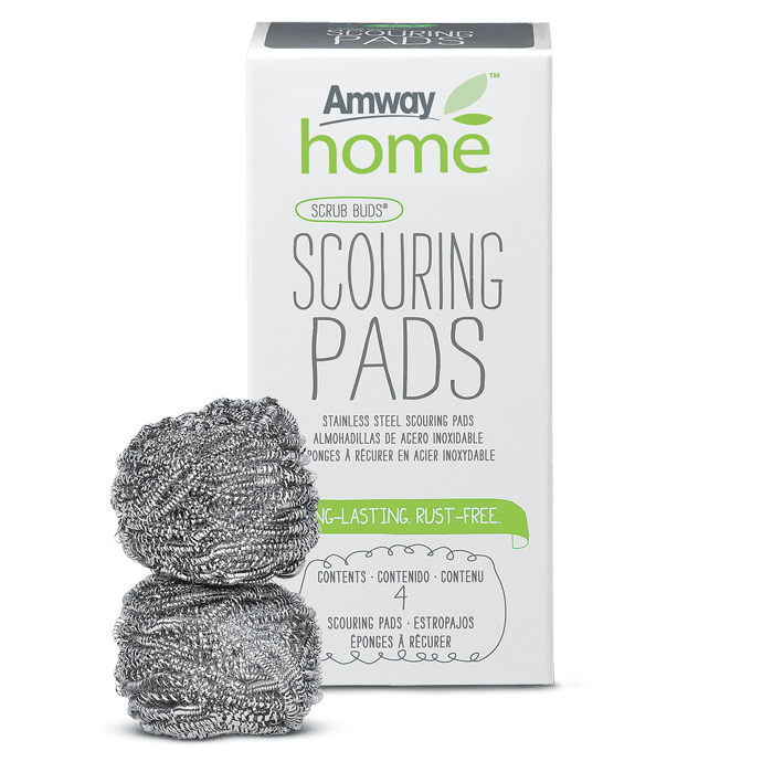 Amway Home Dish Drops Scrub Buds Stainless Steel Scouring Pads Psc by Amway