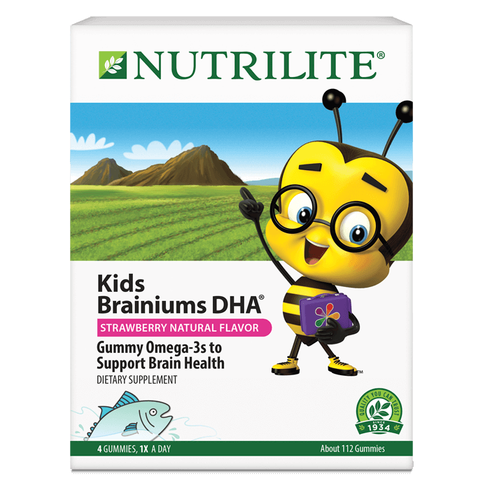 Nutrilite™ Suplemento Brainiums DHA para niños – Fresa