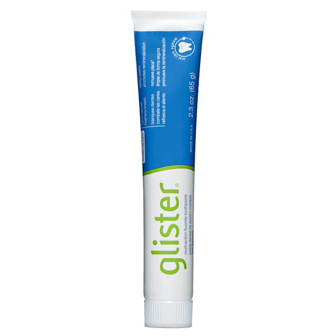 Glister™  Pasta dental con flúor de acción múltiple – Tamaño de viaje