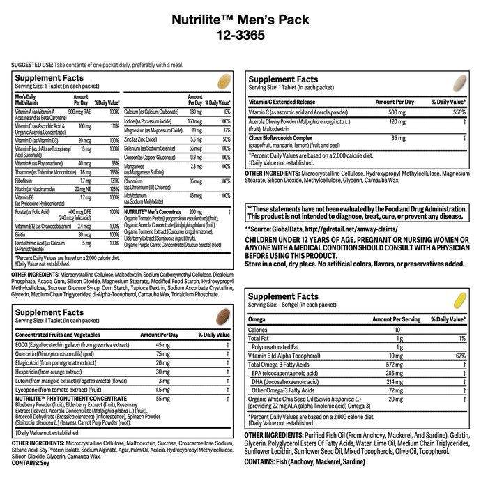 Nutrilite™ Men's Pack | Vitamins & Supplements | Amway Nutrilite™ Men's Pack | Vitamins & Supplements | Amway