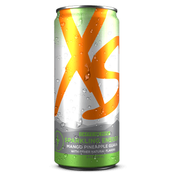 Jugo de Energía XS™ Burbujeante - Mango Piña y Guayaba Sin Cafeína