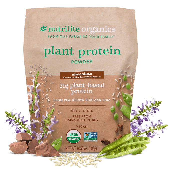 Nutrilite™ Organics Plant Protein Powder – Chocolate