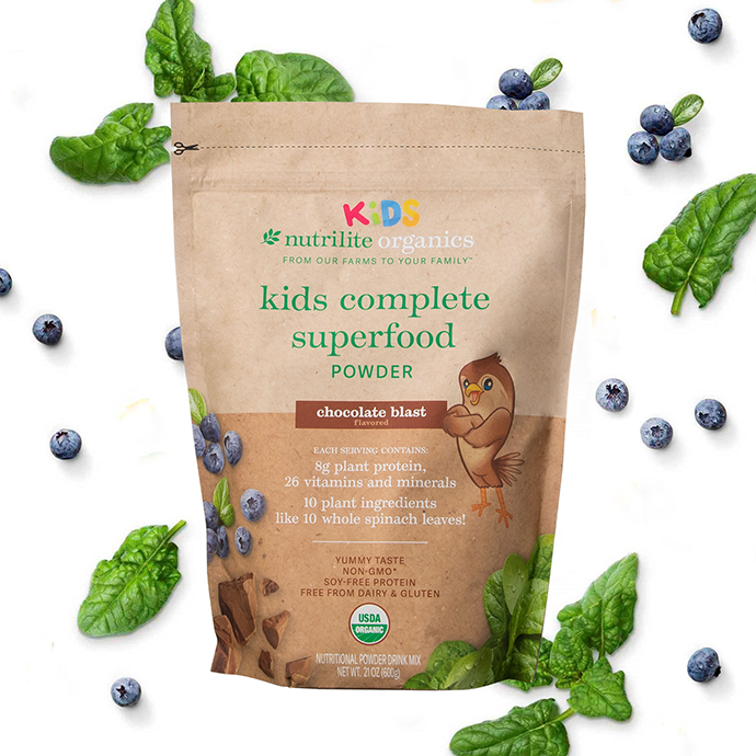 Superalimento completo en polvo para niños Nutrilite™ Organics - Chocolate