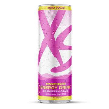 XS™ Energy Drink 12 oz - Caffeine Free Cranberry-Grape