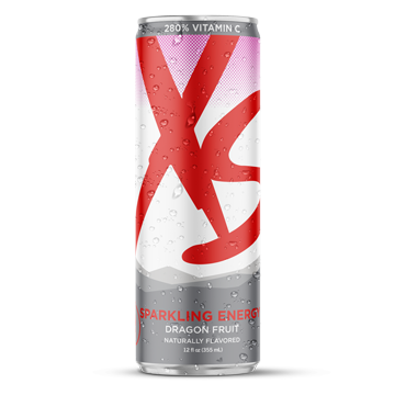 XS™ Sparkling Juiced Energy 12 oz - Dragon Fruit