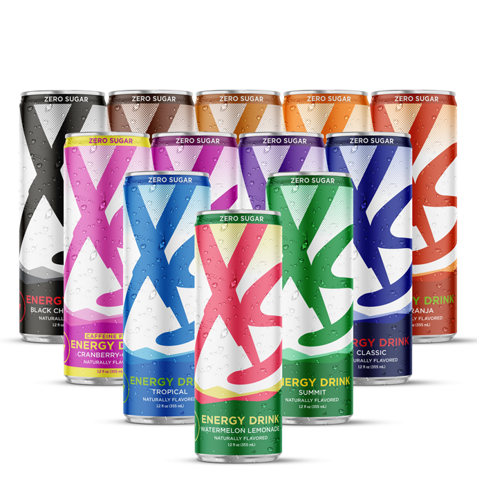 XS™ Bebida de energía 12 oz – Caja surtida