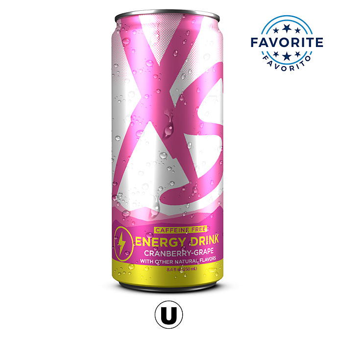 XS™ Energy Drink – Caffeine-Free Cranberry-Grape