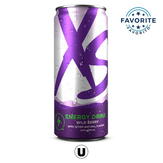 XS™ Bebida de energía – Moras silvestres