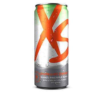 XS™ Jugo de energía burbujeante – Mango, piña y guayaba