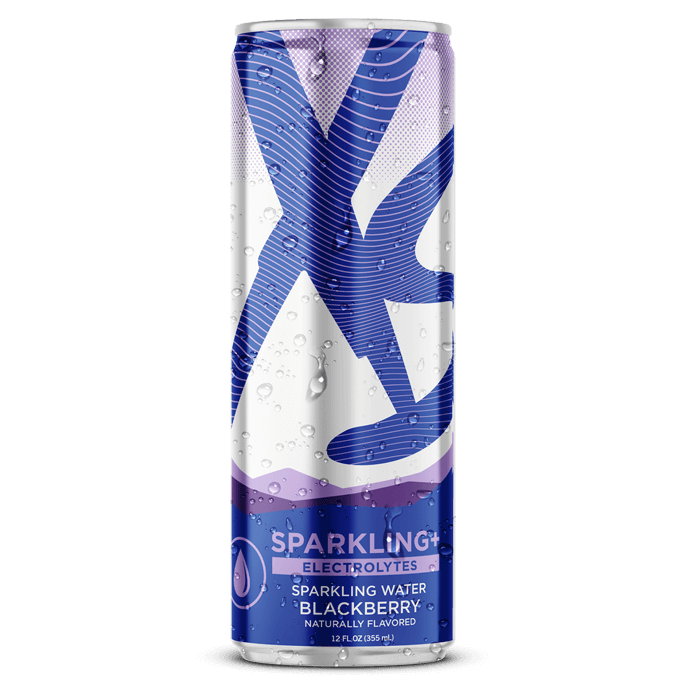 XS™ Sparkling+ Electrolytes Sparkling Water – Blackberry