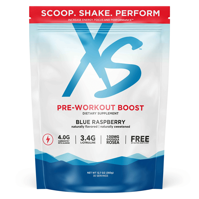 Pre-entrenamiento XS™ - frambuesa azul (sobre de 30 porciones)