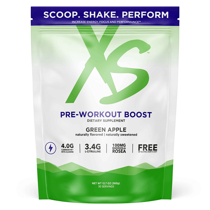 XS™ Pre-Workout Boost - Green Apple (30 Serving Pouch)