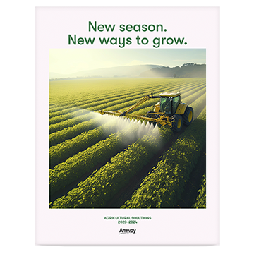 El folleto de Soluciones agr&iacute;colas 2024 de Amway™