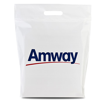 Amway™ Bolsas plásticas blancas con logotipo